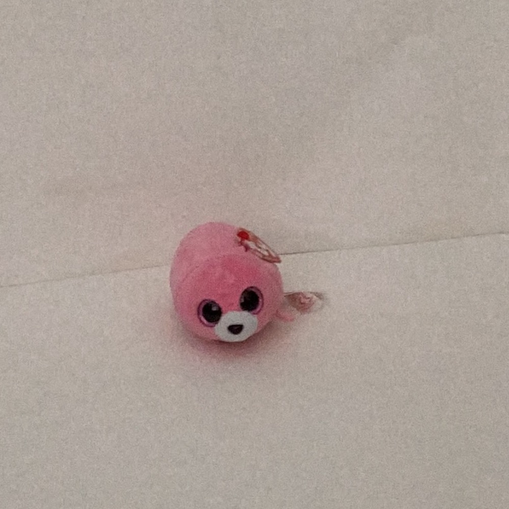 Pink Plush Small Pet Toy Ty Beanie Boos Seaweed Seal